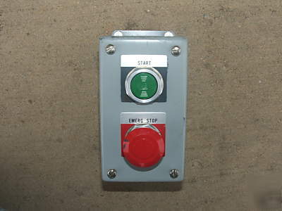 Hoffman 2 switch push button enclosure w/ 2 switches