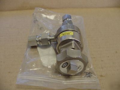New hoke 4623N4M 300PSI helium leak tested gas valve >