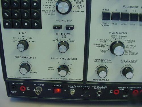 Sencore universal video analyzer model va 62