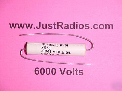 .0047UF at 6000V metalized polyester capacitors :qty=6