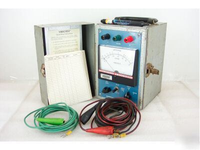 Associated research vibrotest 213 ohmmeter as-is