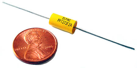 Axial film capacitors ~ .027UF 200V 1% (50)