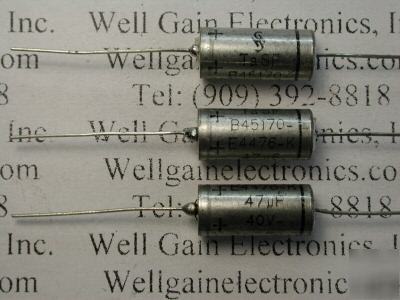 Siemens B45170-E4476K 47UF40V tantalum capacitor axial