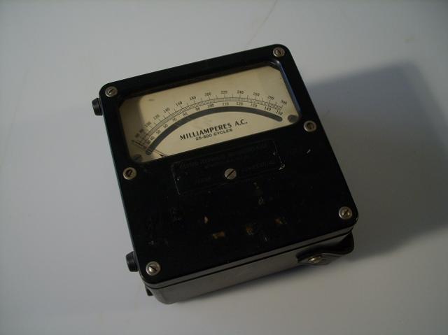 Weston 433 milliamperes a.c 25-2500 cycles