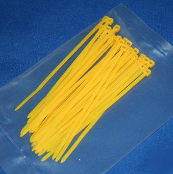 Yellow cable ties 100MM - pack of 30