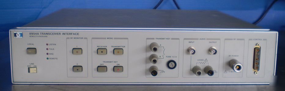 Hp model 8954A transceiver interface