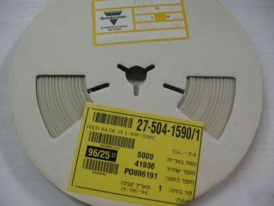 5000PCS p/n D2584K5FCZ-s ; resistor 84.5K 1% 1/8W-smc