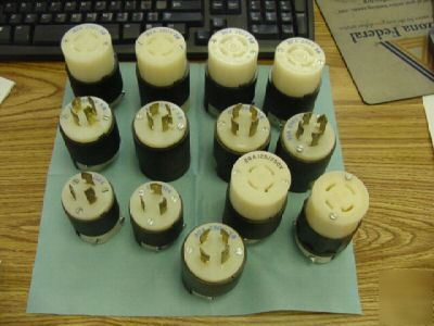 Mixed lot of hubbell HBL231A6 twist-lock receptacles<