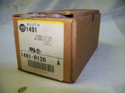 New allen bradley 1491-R126 fuse block 1-30 a 3 p