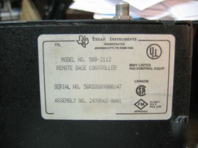 Ti 500-2112 remote base controller - coax 560/565 plc