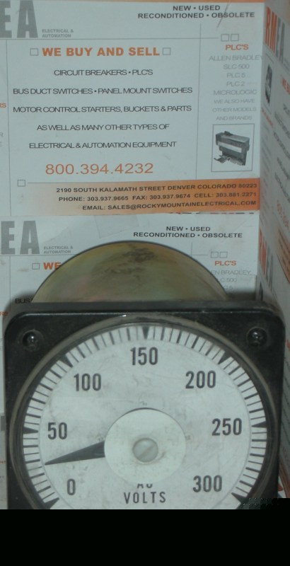 Yokogawa ac volt panel meter 0-300V 103021PZRX