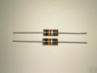 13K or 13000 ohm 2 watt carbon resistors non inductive