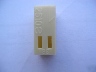 2 pin 2.54 mm male polarized connector (100 pieces)