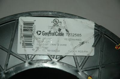 New general cable IP2 24 awg yellow red 6000' 7022585 