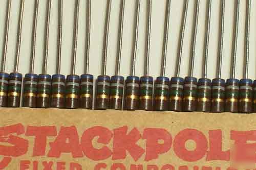 50) 6.8 meg ohm 1/2W carbon composition resistors 5%