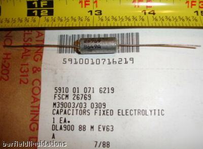 New lot 50 6V ele capacitors p/n:M39003/03-0309