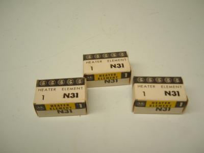 New lot of 3 allen bradley heater element N31 