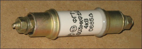0.003UF 4KV 10% tol. teflon capacitor
