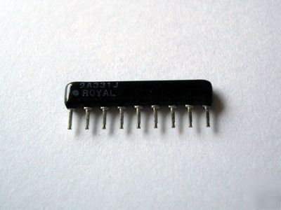 10 pcs resister network sip 330 ohm 9 pin