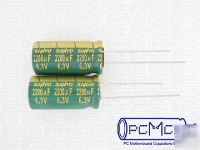 10 sanyo wg 6.3V 2200UF super low esr motherboard cap