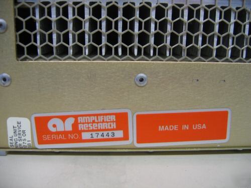 Amplifier research 5S1G4 M1 amplifier, 800MHZ-3GHZ 5W