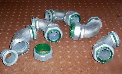 New lot of 5 liquid tight 90 degree 1 1/4 lt