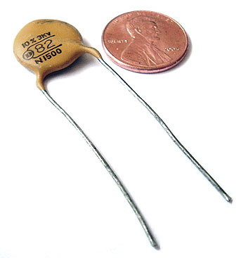 High voltage ceramic disc capacitor ~ 82PF 3000V (25)