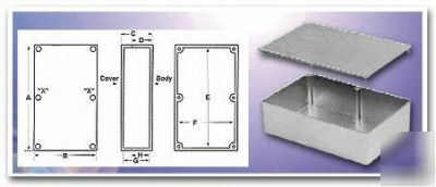 New bud cu 124 diecast aluminum box 4.37