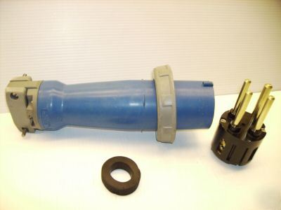 Hubbell pin&sleeve plug HBL4100P9W 4100P9W 100 amp 250V