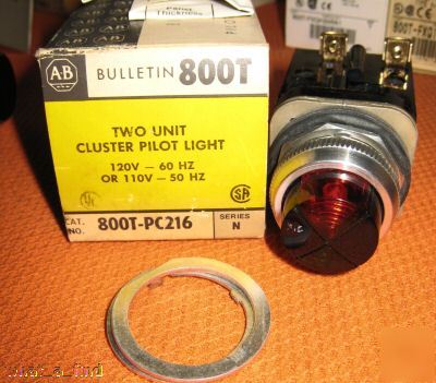 New allen bradley 800T-PC216 2 cluster pilot light