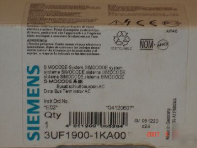 New siemens bus terminator module for simocode RS485 - 