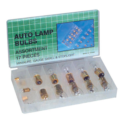 New 17 pc automotive mini lamp bulb assortment kit 