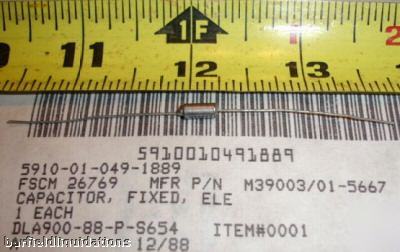 New lot 150 fixed ele capacitors p/n: M39003/01 5667