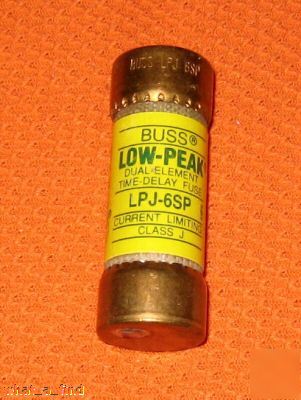 New buss lpj-6SP LPJ6SP fuse 6 amp low peak ajt nnb