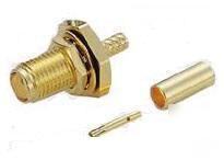 Zou@ 50PCS rf cable connector sma female /sma-kyc