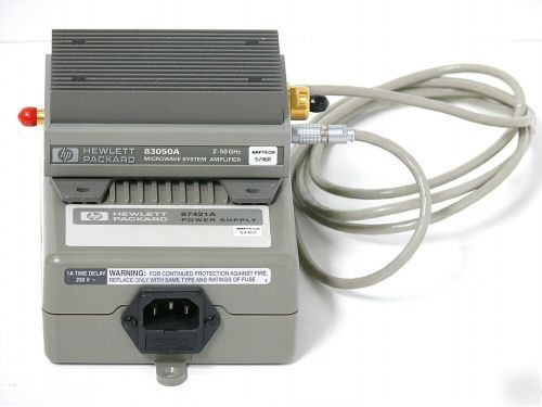 Agl hp 83050A microwave system amplifier 2GHZ to 50GHZ