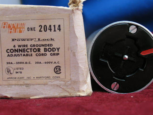 Female power-lock 4 wire 30AMP steel electrical plug