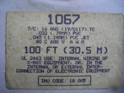 New alpha 1067 16 awg 19/0117