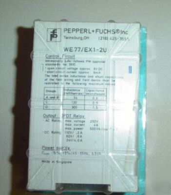 New pepperl + fuchs we 77/EX1-2U switch isolator 