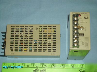 Omron S82H-3524 power supply -100-240VAC to 24VDC 2.3A