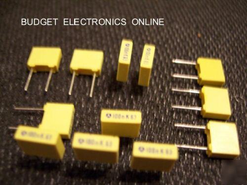 Thomson .1UF 63V 5% metalized film capacitor 50-pack