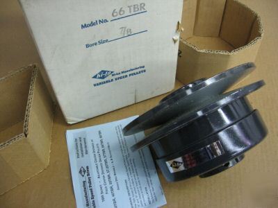 New variable speed pulley from hi-lo mfg. #66 tbr 7/8