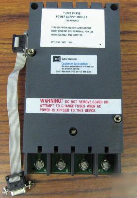 Cutler hammer 66C2113G01 three phase power supply