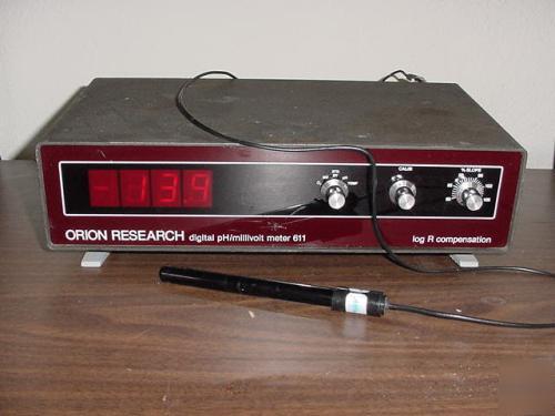 Orion research 611 digital ph / millivolt meter