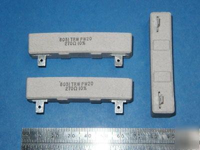 270 ohms @ 20 watts ww power resistors (10 pcs)
