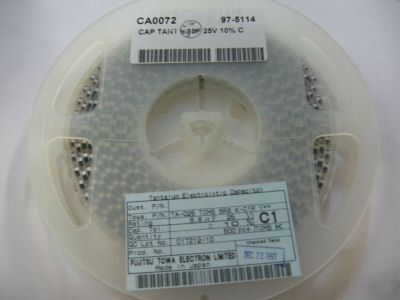 500PCS p/n TA025TCMS6R8KC1RY ; tantalum cap 6.8UF 25V