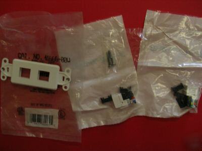 Leviton decora ivory 6-conductor jack 41666 (10 units)