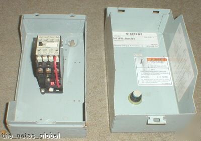 Siemens magnetic starter nema size 0 18 amp 600 vac