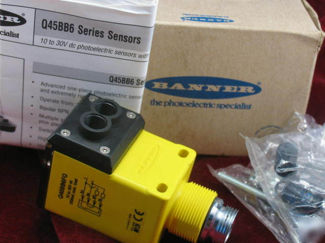 Q45BB6FQ banner 10-30V 250MA photoelectric sensor