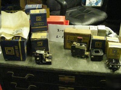 13 square d mixed lot contacts relays